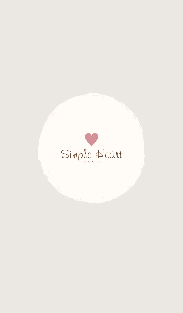 [LINE着せ替え] Simple Heart-Dusky Beige.MEKYM 28の画像1