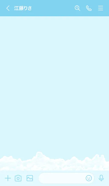 [LINE着せ替え] 空と雲と飛行機との画像3