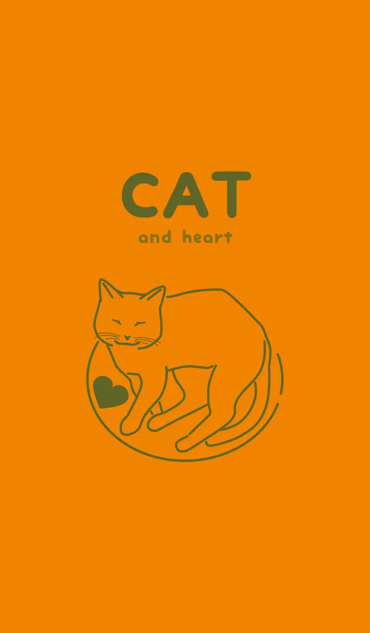 [LINE着せ替え] ネコとハート mikaniroの画像1