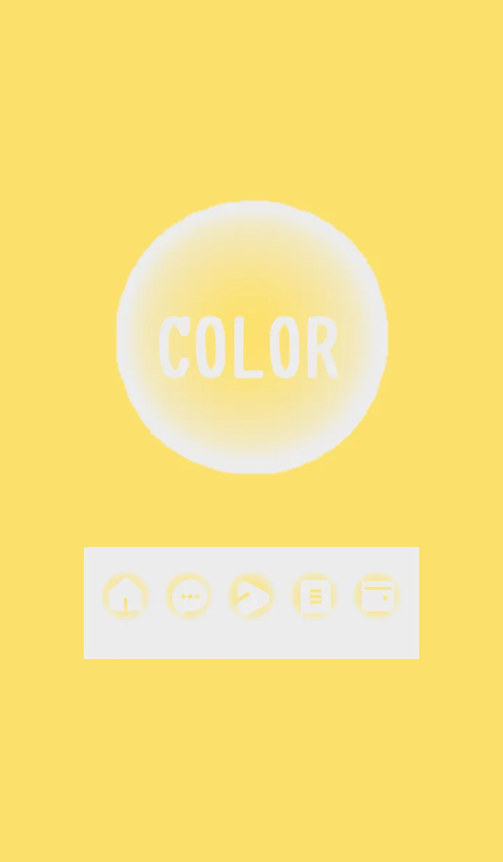 [LINE着せ替え] yellow color D06の画像1