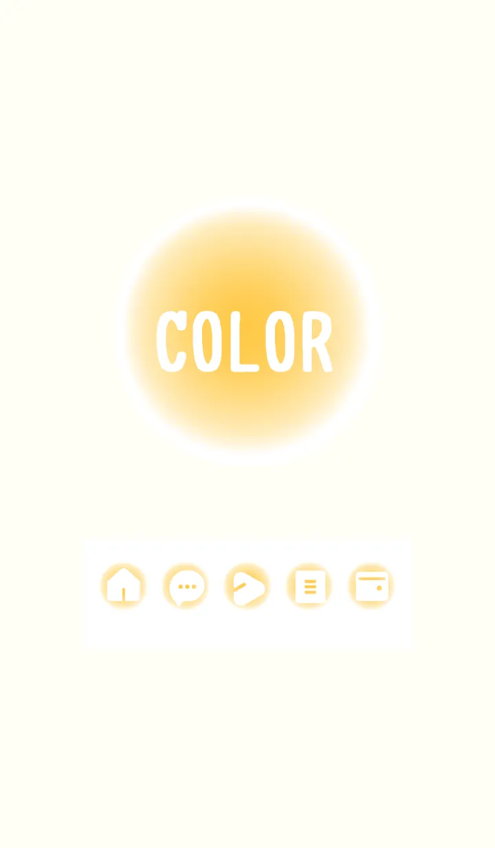 [LINE着せ替え] yellow color D08の画像1