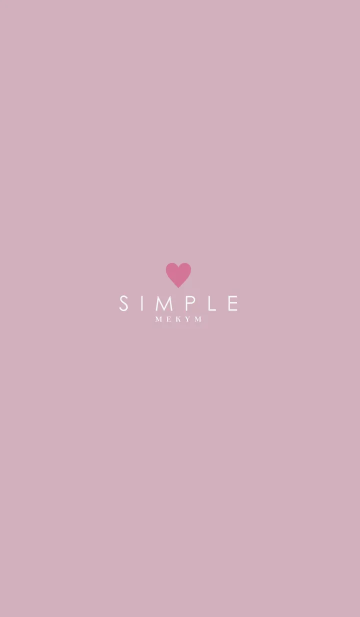 [LINE着せ替え] DUSKY PINK.SIMPLE-HEART 42の画像1
