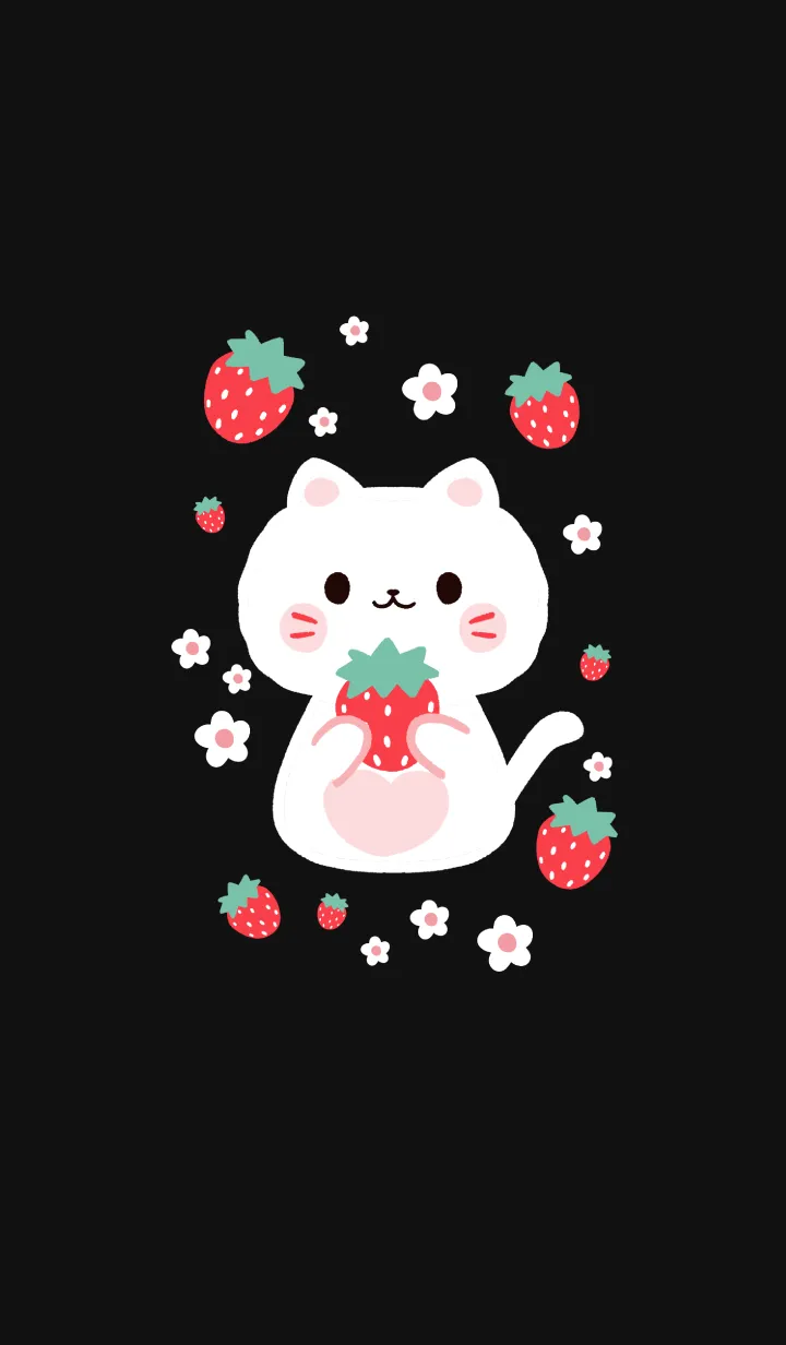 MEEMEE Cat with strawbrry 19の着せ替えメイン画像