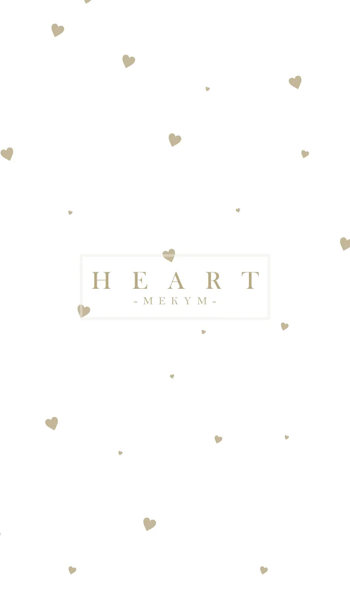 [LINE着せ替え] HEART Beige-MEKYM 24の画像1