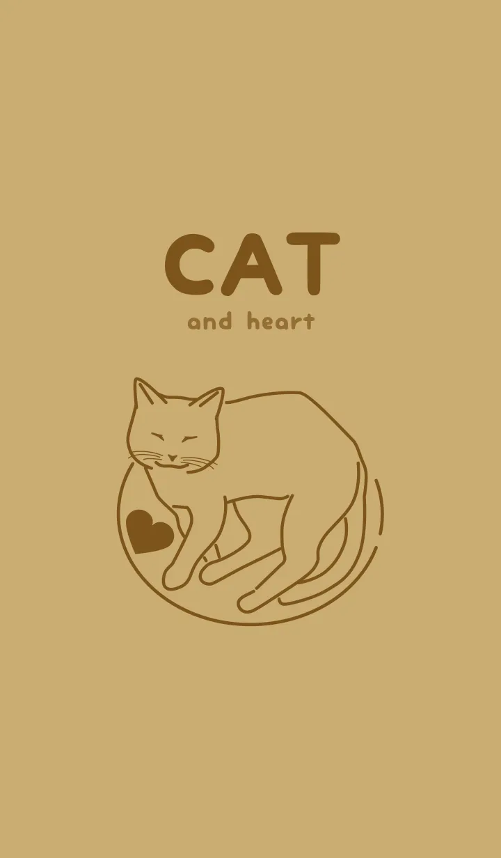 [LINE着せ替え] ネコとハート Buffの画像1