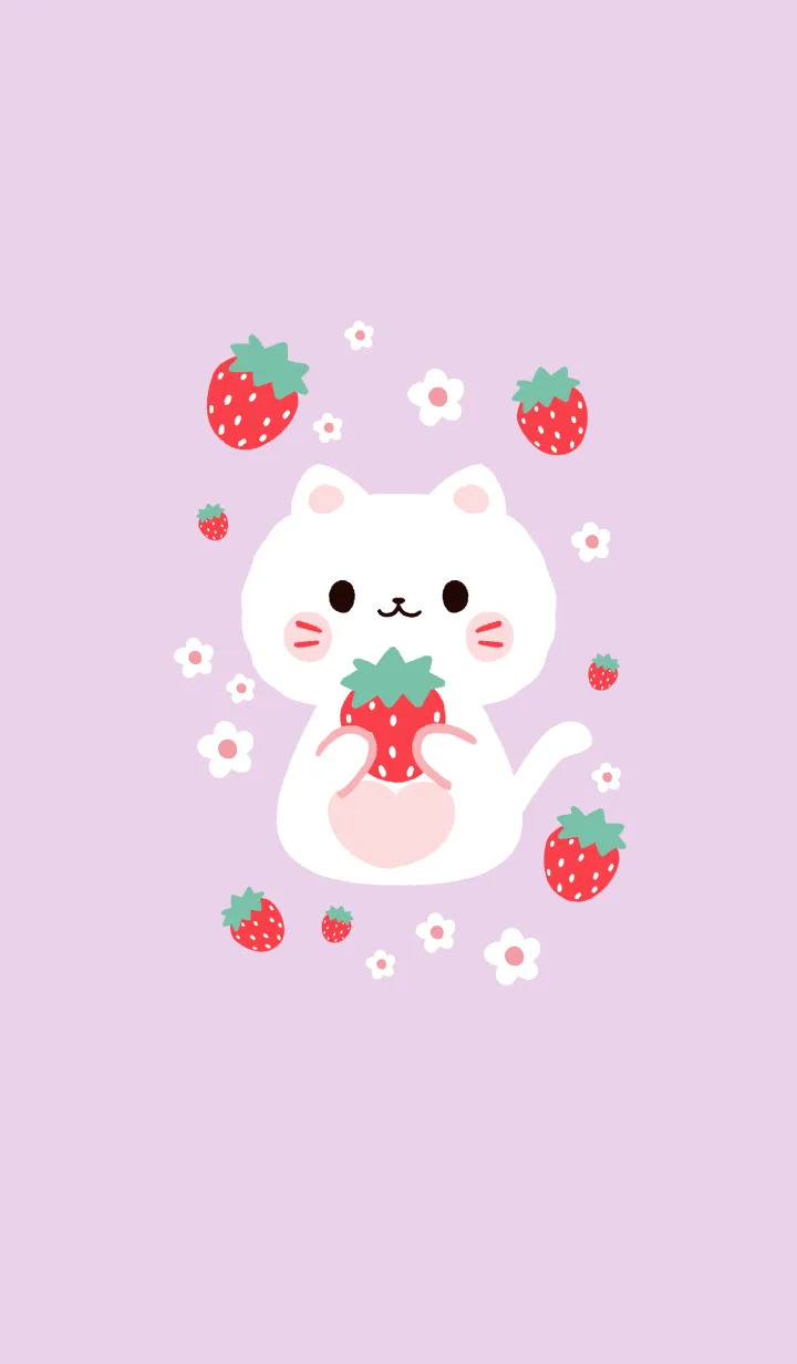 MEEMEE Cat with strawbrry 11の着せ替えメイン画像
