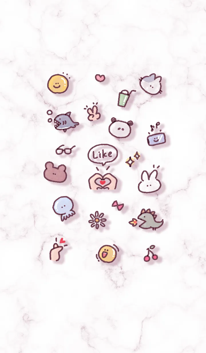 [LINE着せ替え] シンプルなアイコン22♬バイオレット04_1の画像1