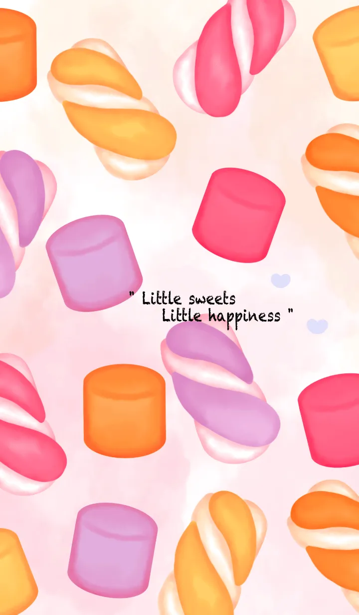[LINE着せ替え] Cute colorful marshmallow 15の画像1