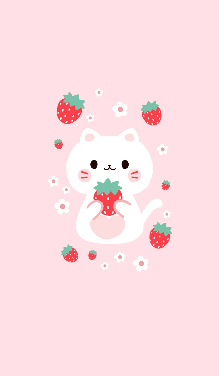MEEMEE Cat with strawbrry 12の着せ替えメイン画像