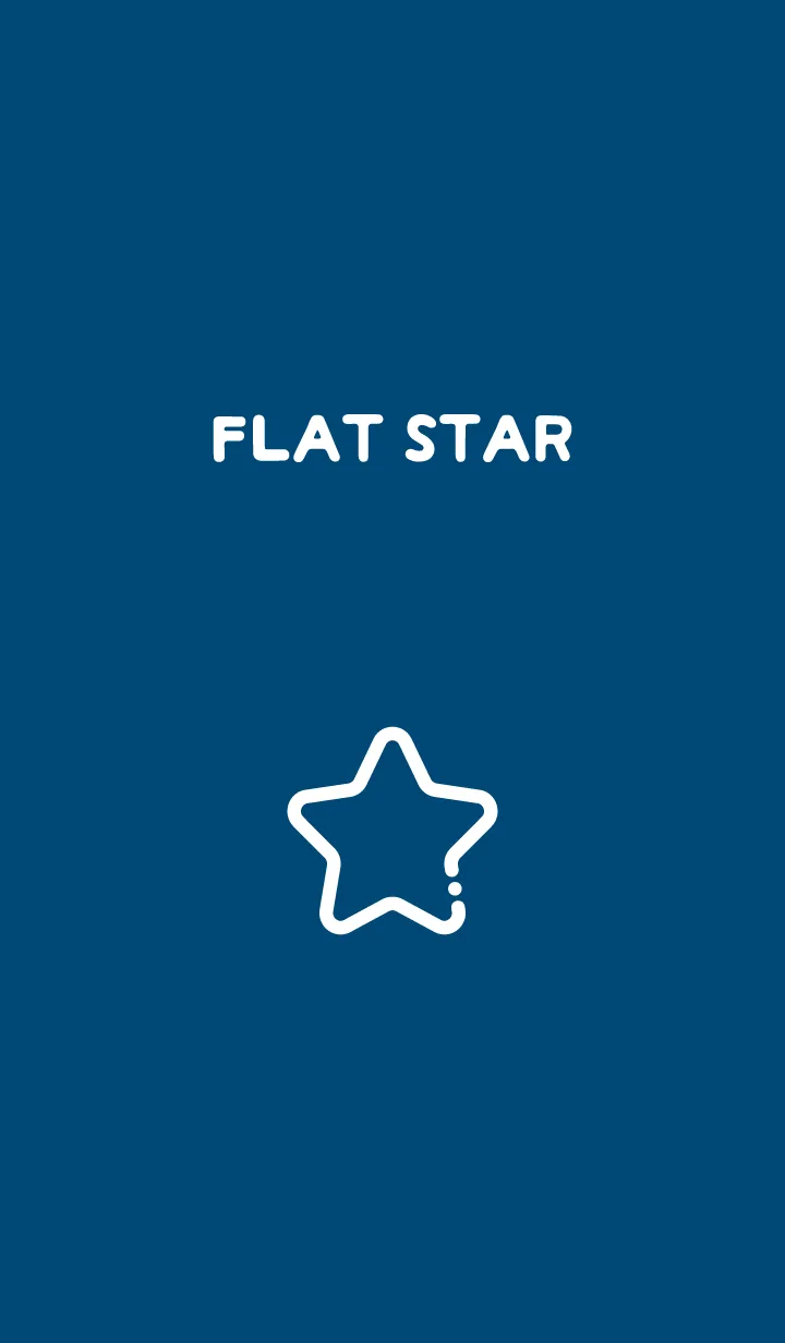 [LINE着せ替え] FLAT STAR / Indigoの画像1