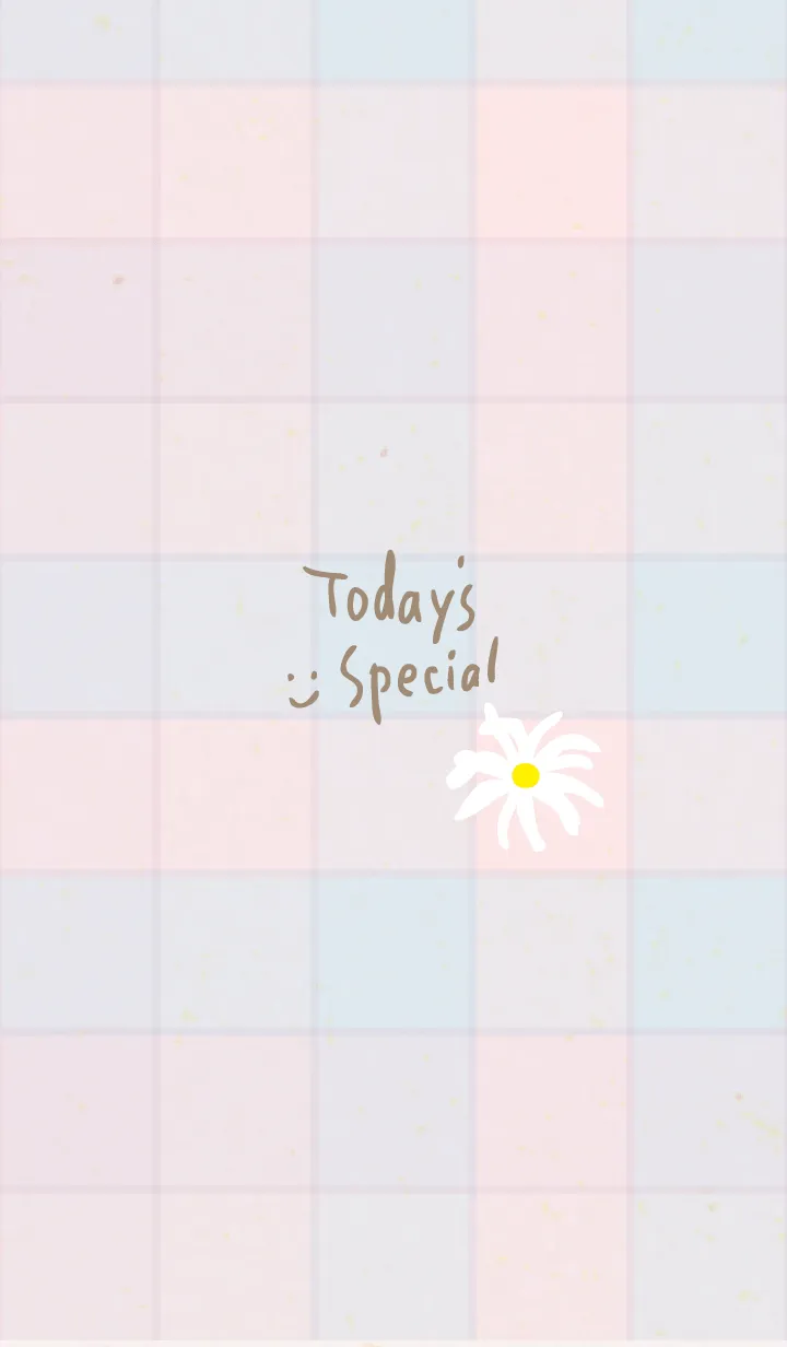 [LINE着せ替え] チェック柄 マーガレット25の画像1