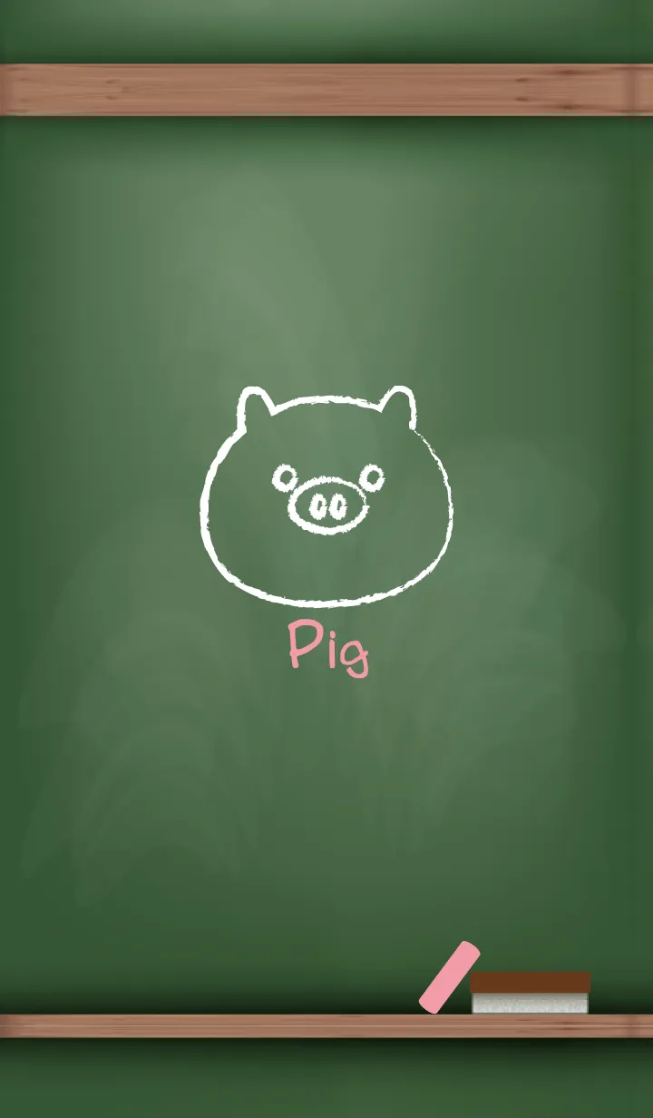 [LINE着せ替え] blackboard Pig 32の画像1