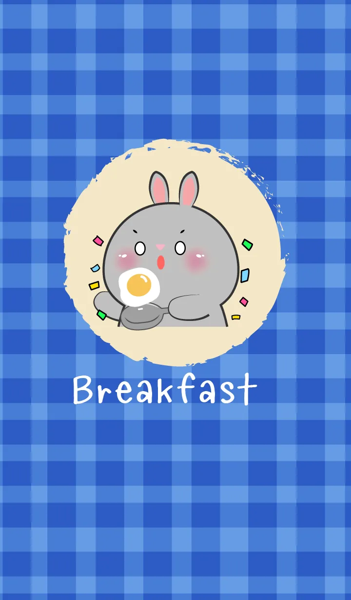 [LINE着せ替え] Simple Breakfast  Rabbit Theme (JP)の画像1