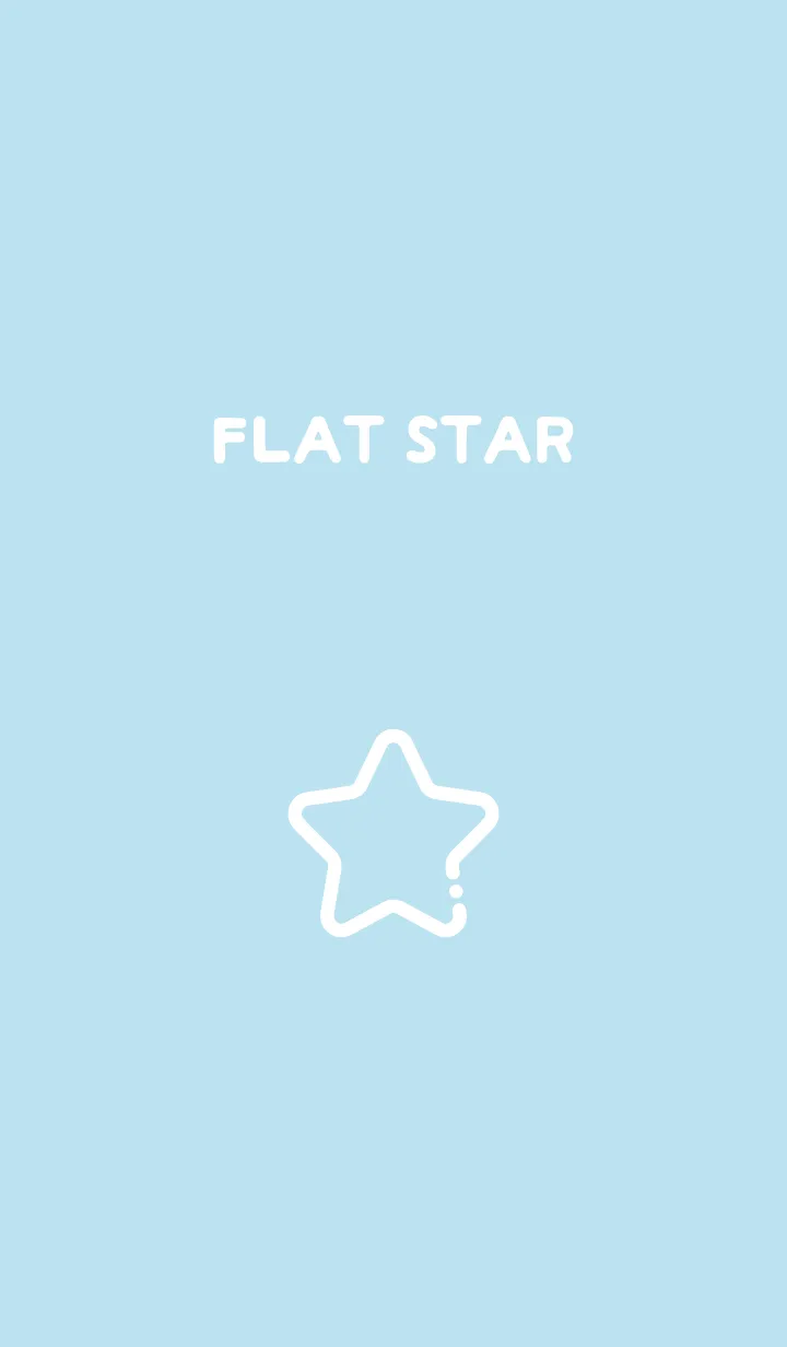 [LINE着せ替え] FLAT STAR / Baby Blueの画像1