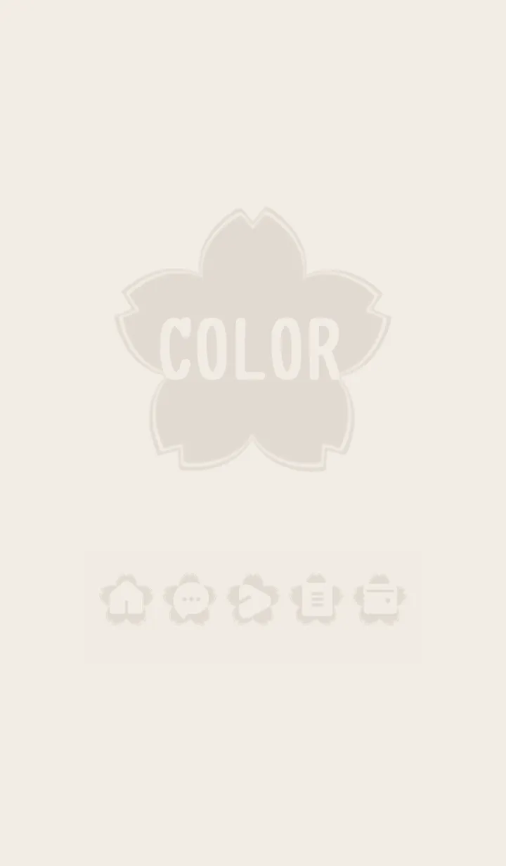 [LINE着せ替え] brown color E07の画像1