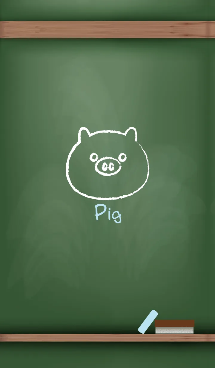 [LINE着せ替え] blackboard Pig 33の画像1