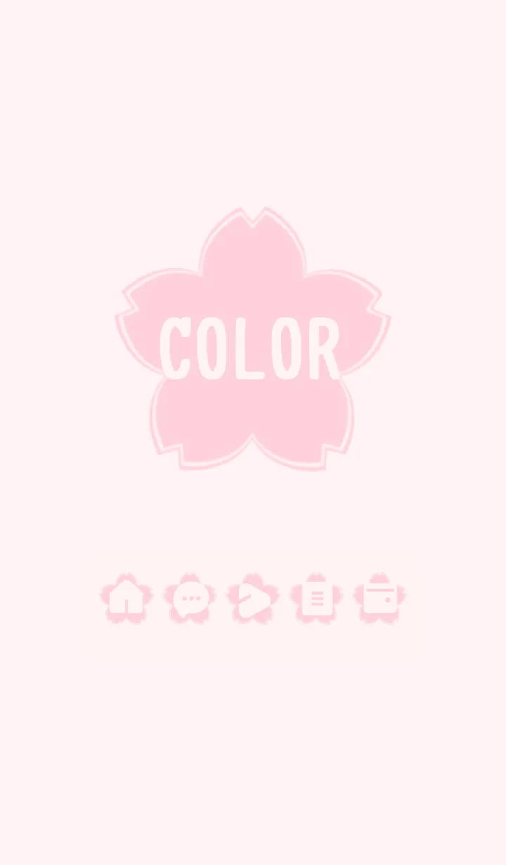 [LINE着せ替え] pink color E08の画像1