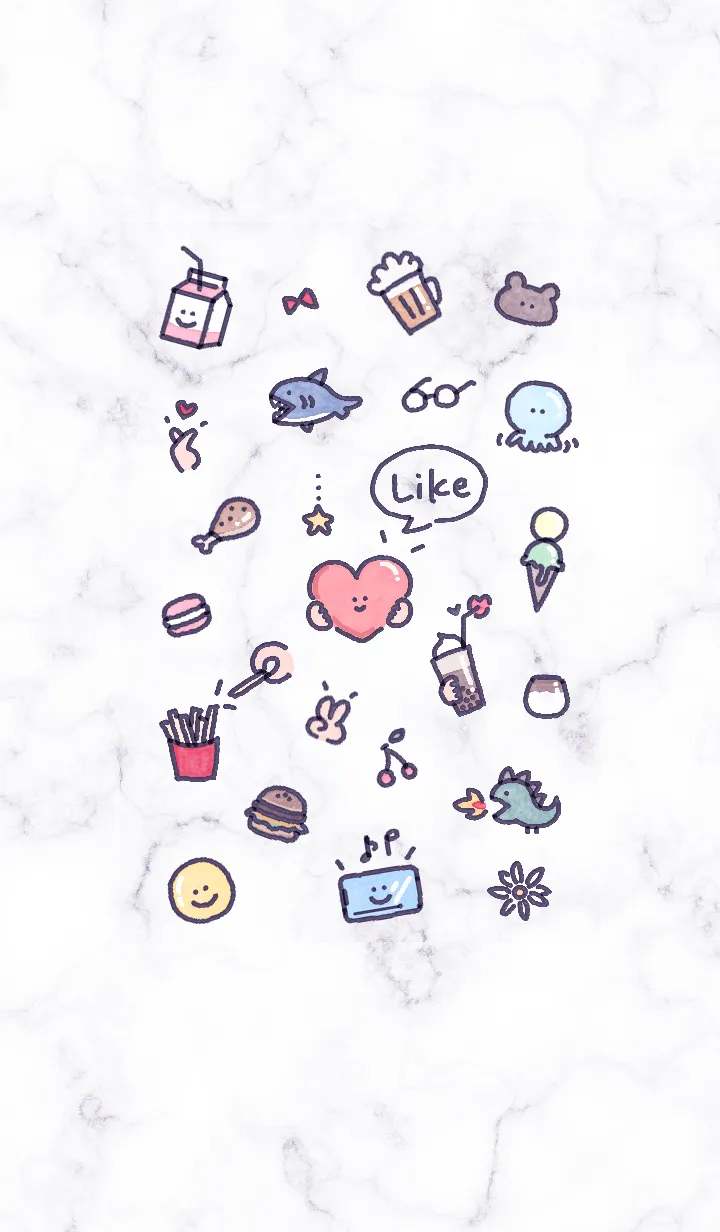 [LINE着せ替え] シンプルなアイコン23♥パープル11_1の画像1