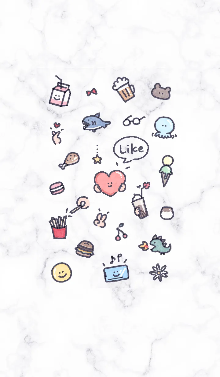 [LINE着せ替え] シンプルなアイコン23♥ウィスタリア08_1の画像1