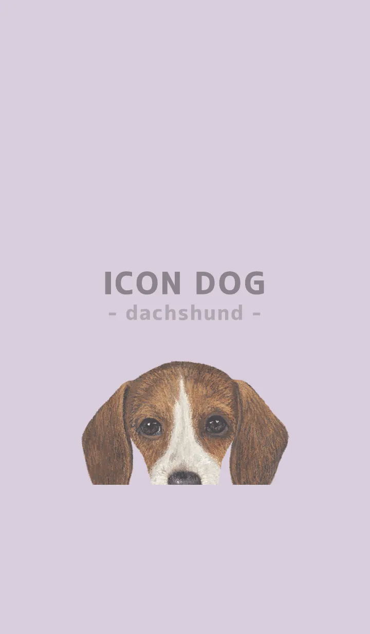 [LINE着せ替え] ICON DOG - ダックスフンド - PASTEL PL/06の画像1