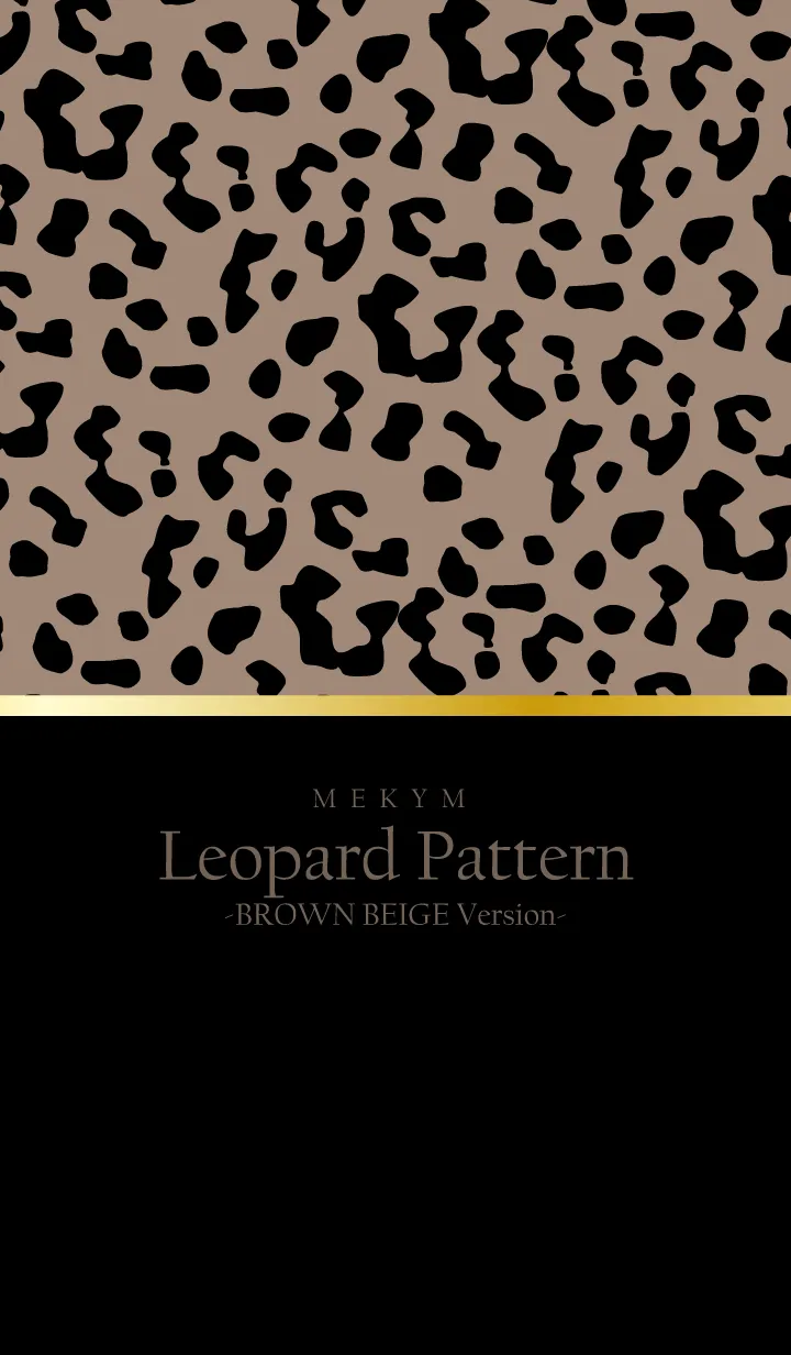 [LINE着せ替え] Leopard Pattern-BROWN BEIGE Version 17の画像1