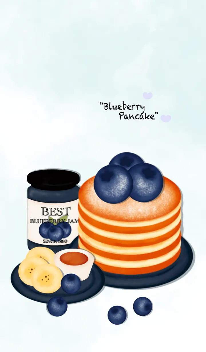 [LINE着せ替え] Blueberry pancake 4 :)の画像1