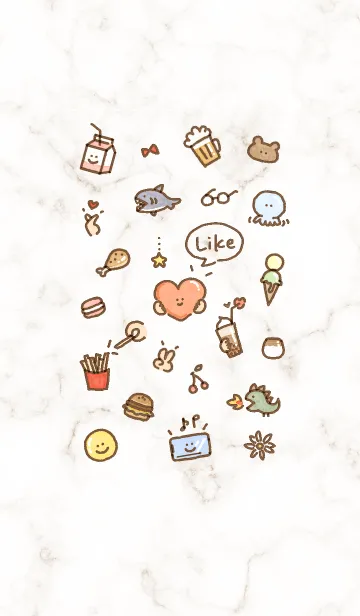 [LINE着せ替え] シンプルなアイコン23♥ブラウン03_1の画像1