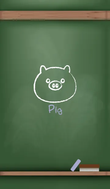 [LINE着せ替え] blackboard Pig 35の画像1