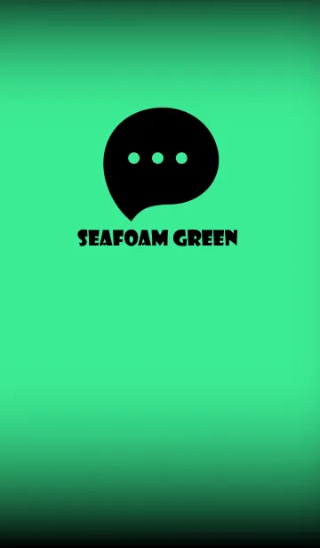 [LINE着せ替え] Seafoam Green And Black V.2 (JP)の画像1