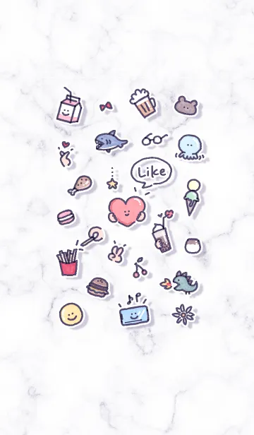 [LINE着せ替え] シンプルなアイコン25★パープル10_1の画像1