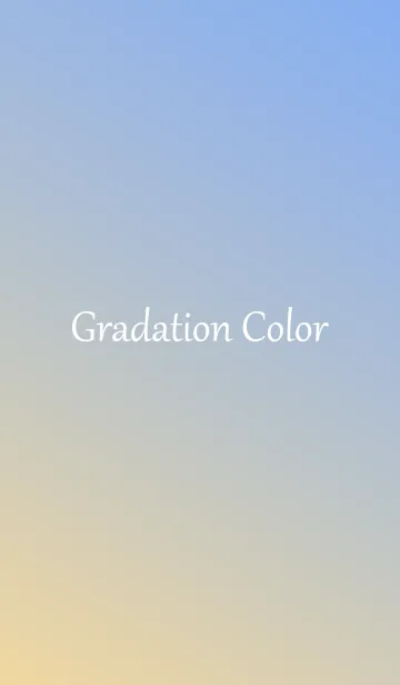 [LINE着せ替え] Gradation Color *Yellow & Blue*の画像1