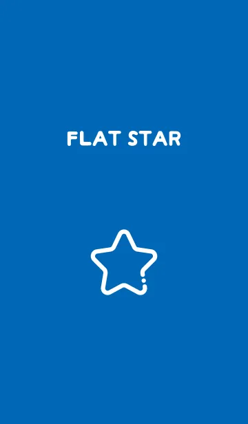 [LINE着せ替え] FLAT STAR / Cobalt Blueの画像1