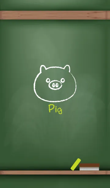 [LINE着せ替え] blackboard Pig 36の画像1