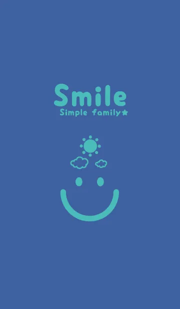 [LINE着せ替え] スマイル＆SUN ハイドレンジアブルーの画像1