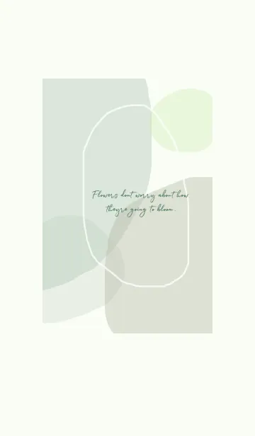 [LINE着せ替え] natural_art (green)の画像1