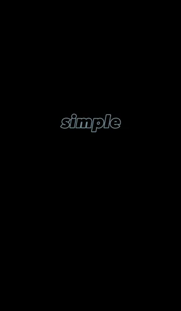 [LINE着せ替え] SIMPLE LOGO/ 黒ブルーの画像1