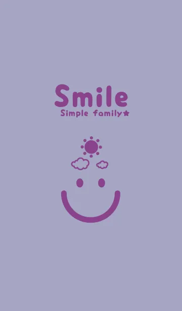 [LINE着せ替え] スマイル＆SUN 藤鼠の画像1