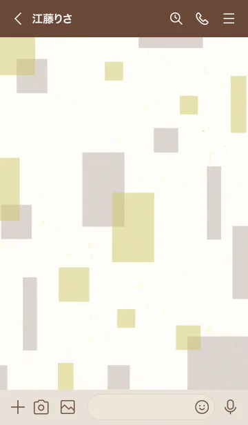 [LINE着せ替え] 2色の四角22の画像3