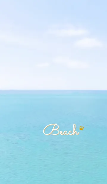 [LINE着せ替え] 海と空 王冠'イエロー'の画像1