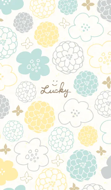 [LINE着せ替え] 北欧風 花柄4の画像1