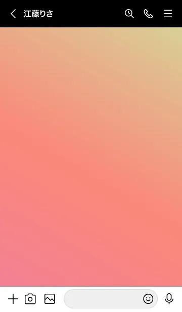 [LINE着せ替え] Gradation Color *Pink & Orange & Green*の画像3