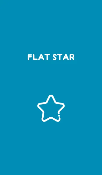 [LINE着せ替え] FLAT STAR / Cerulean Blueの画像1