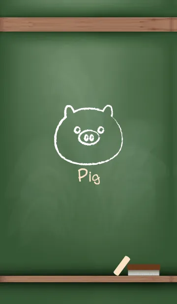 [LINE着せ替え] blackboard Pig 37の画像1