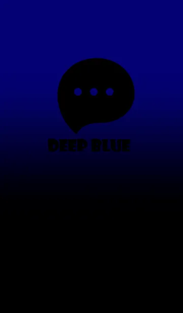[LINE着せ替え] Black & Deep Blue Theme V2 (JP)の画像1