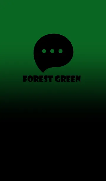 [LINE着せ替え] Black & Forest Green Theme V2 (JP)の画像1