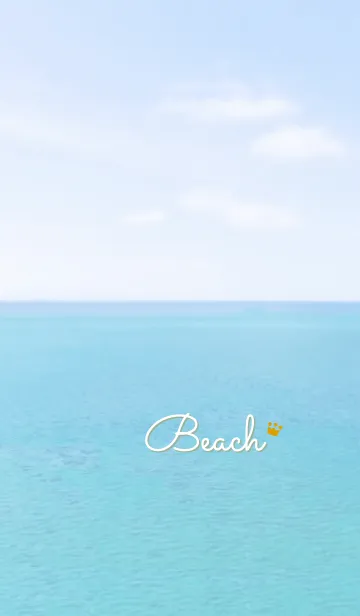 [LINE着せ替え] 海と空 王冠'グリーン'の画像1