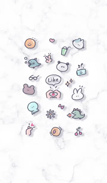 [LINE着せ替え] シンプルなアイコン22♬ウィスタリア08_1の画像1