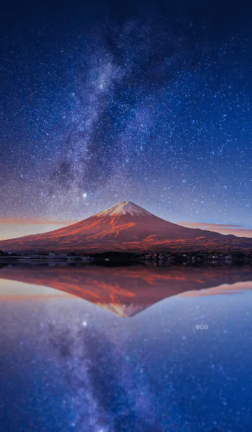 運気UP✨富士山と天の川の着せ替えメイン画像