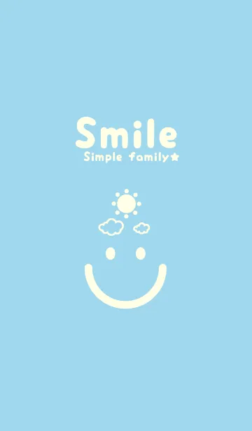 [LINE着せ替え] スマイル＆SUN スカイブルーの画像1