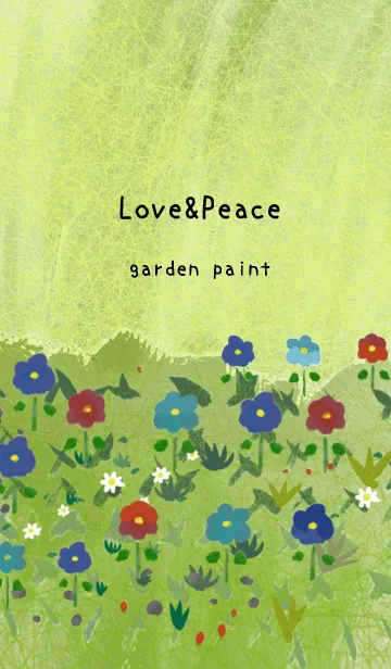 [LINE着せ替え] 油絵アート【garden paint 195】の画像1